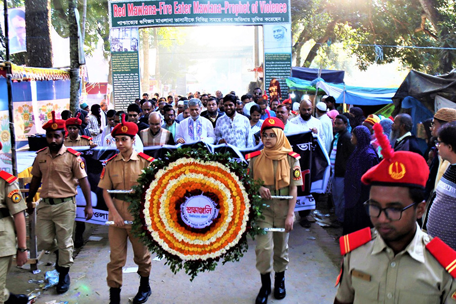 যথাযোগ্য মর্যাদায় মওলানা ভাসানীর মৃত্যুবার্ষিকী পালিত