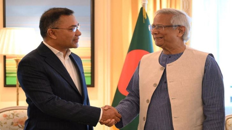 ড. ইউনূসকে তারেক রহমানের শুভেচ্ছা